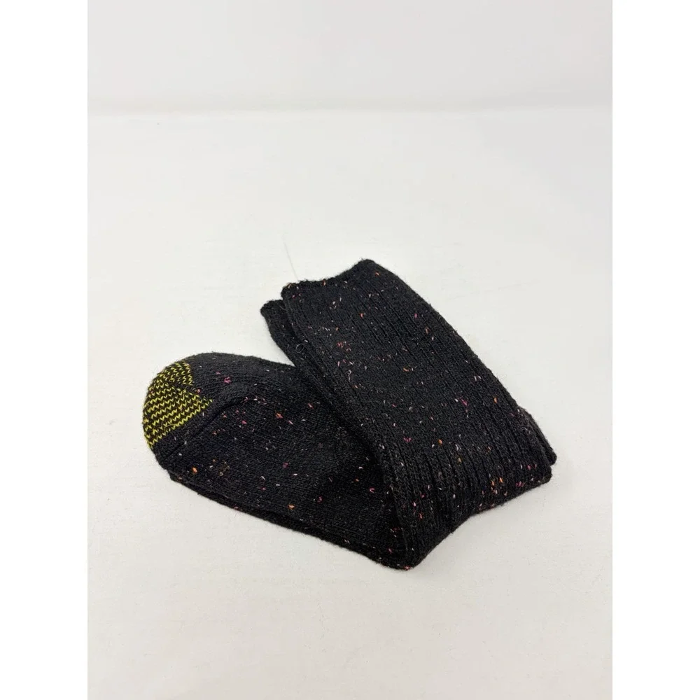 Gold Toe Womens Shoe Size 6-9 1 Pair Boyfriend Crew Boot Socks Black Speckle 309